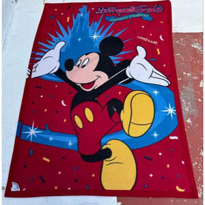 Walt Disney World Disney Land Fleece Blanket One Size Sz 55"x39"